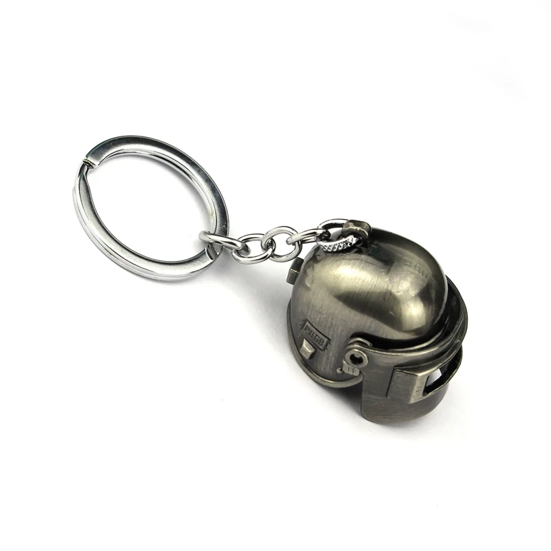 لعبة PUBG Playerunknown's Battlegrounds تأثيري المفاتيح على ظهره درع خوذة مضيئة بندقية المقالي سلاح نموذج قلادة قلادة الدعامة #2