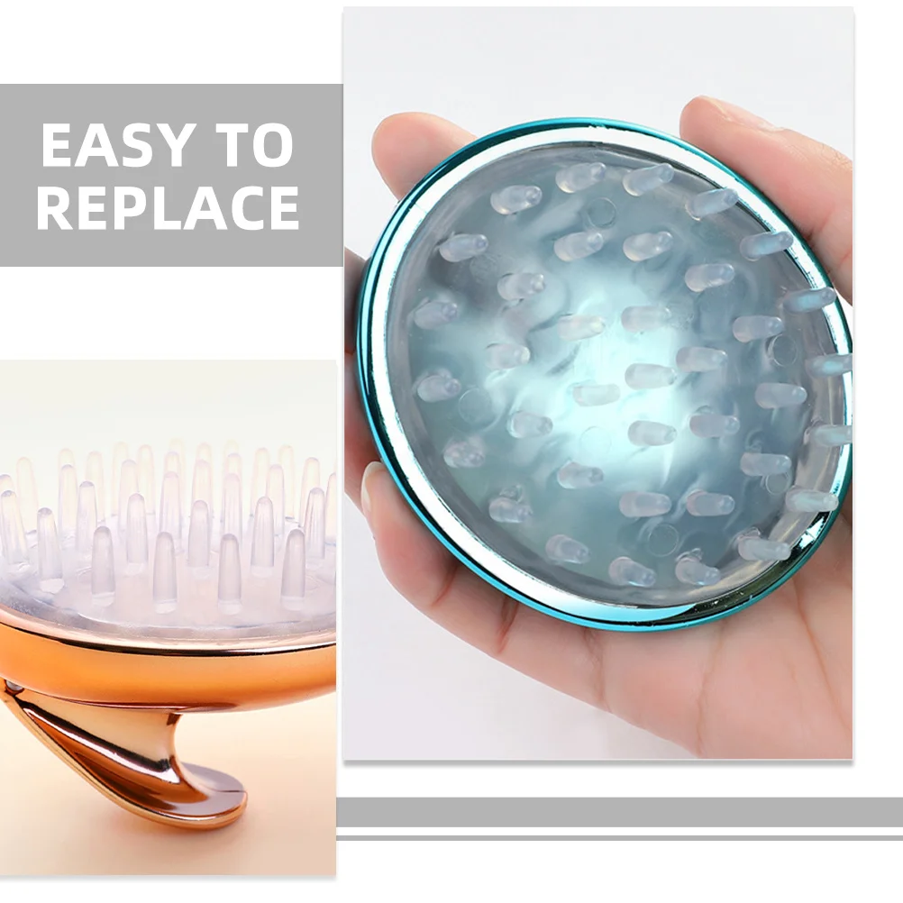 3 قطعة فرشاة تدليك السيليكون لينة Abs مقبض فروة الرأس الغسيل أداة ل فروة الرأس الجافة إزالة القشرة دش الضروريات الرجال النساء الشعر #3