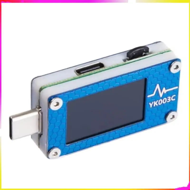 M04K YK003C USB تستر الفولتميتر مقياس التيار الكهربائي TYPE-C كشف الشحن السريع المتقدم وأداة قياس السعة