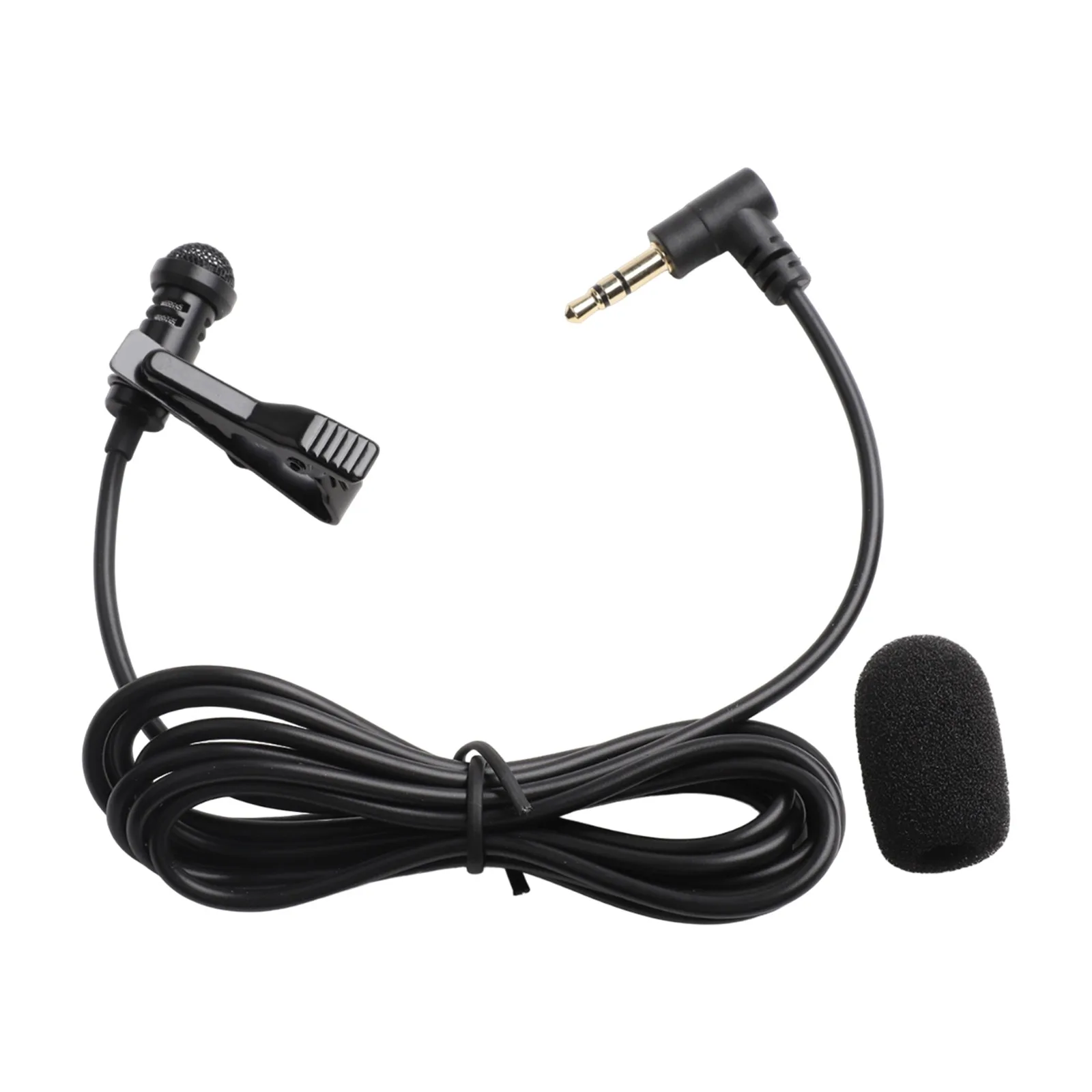 3.5mm TRS Mic Lavalier Lapel Microphone Voice Pickup Compact And Portable Easy To Use Gold-plated Tip High Sensitivity