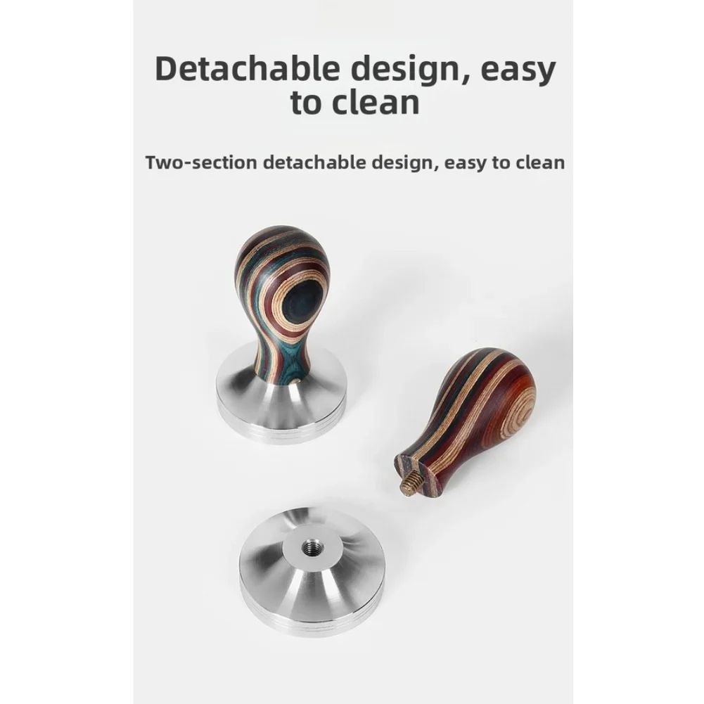 Coffee Shop Home Espresso Espresso Tamper Threaded Base Even Grounds Distribution Compact Puck Compression Flat Base