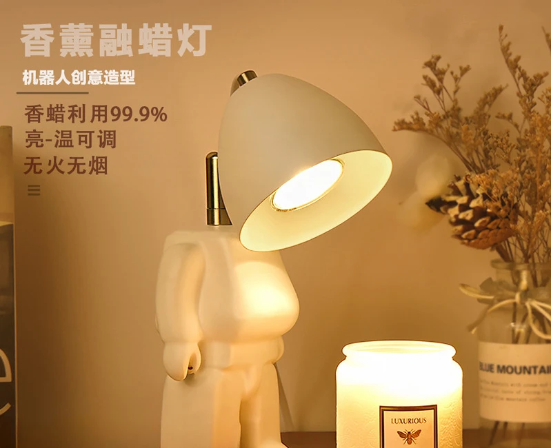 Minimalist Aromatherapy Molten Wax Bedhead Decoration Modern Decoration Bedroom Small Table Lamp