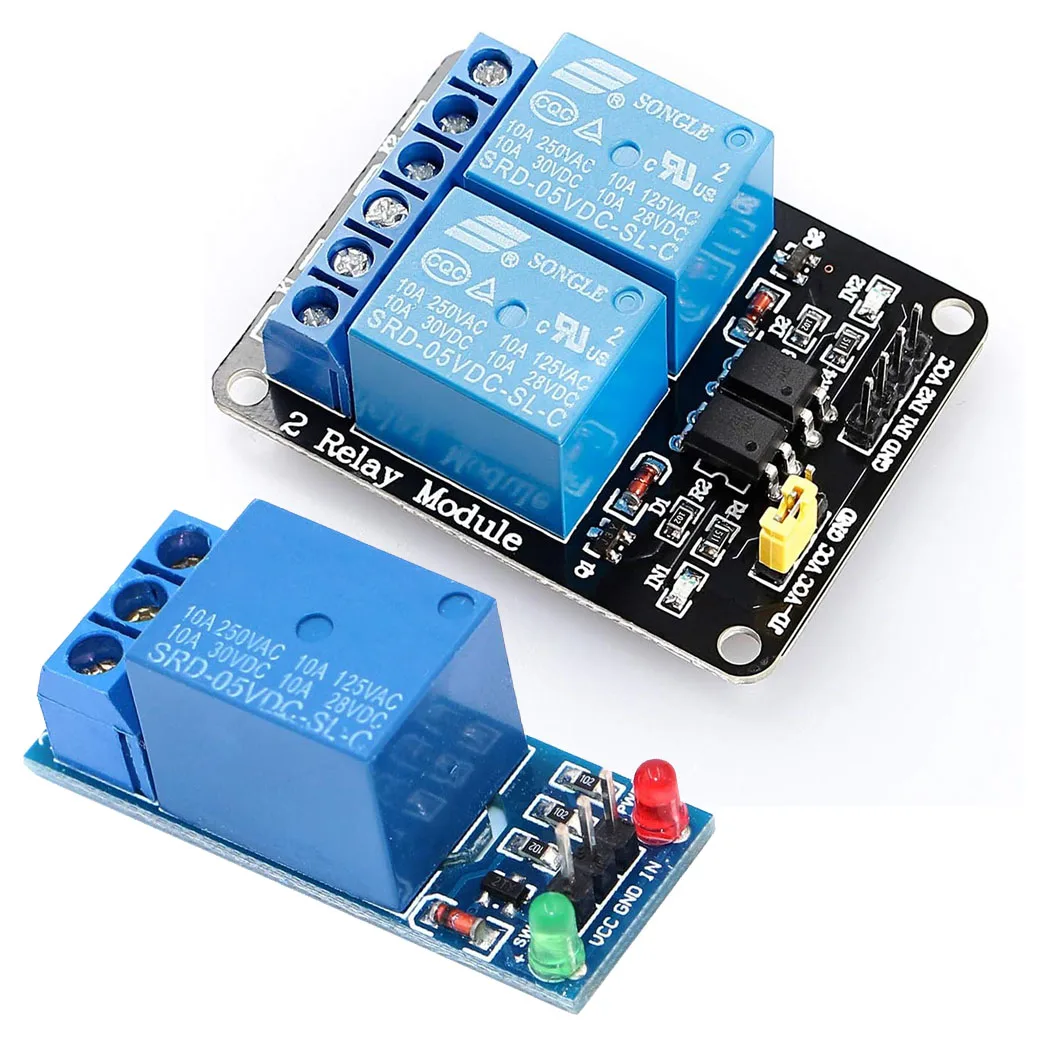 5V 2Channel Relay Module DC 5V 1Channel High and Low Level Trigger with Optocoupler Isolation Relay Module for Arduino Relay