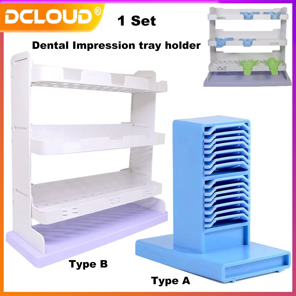 1Pc Dental Impression Stand Detachable Stand Three Layers Stands Placement Case Washing Rack Dentistry Lab Tools Dentist Storage