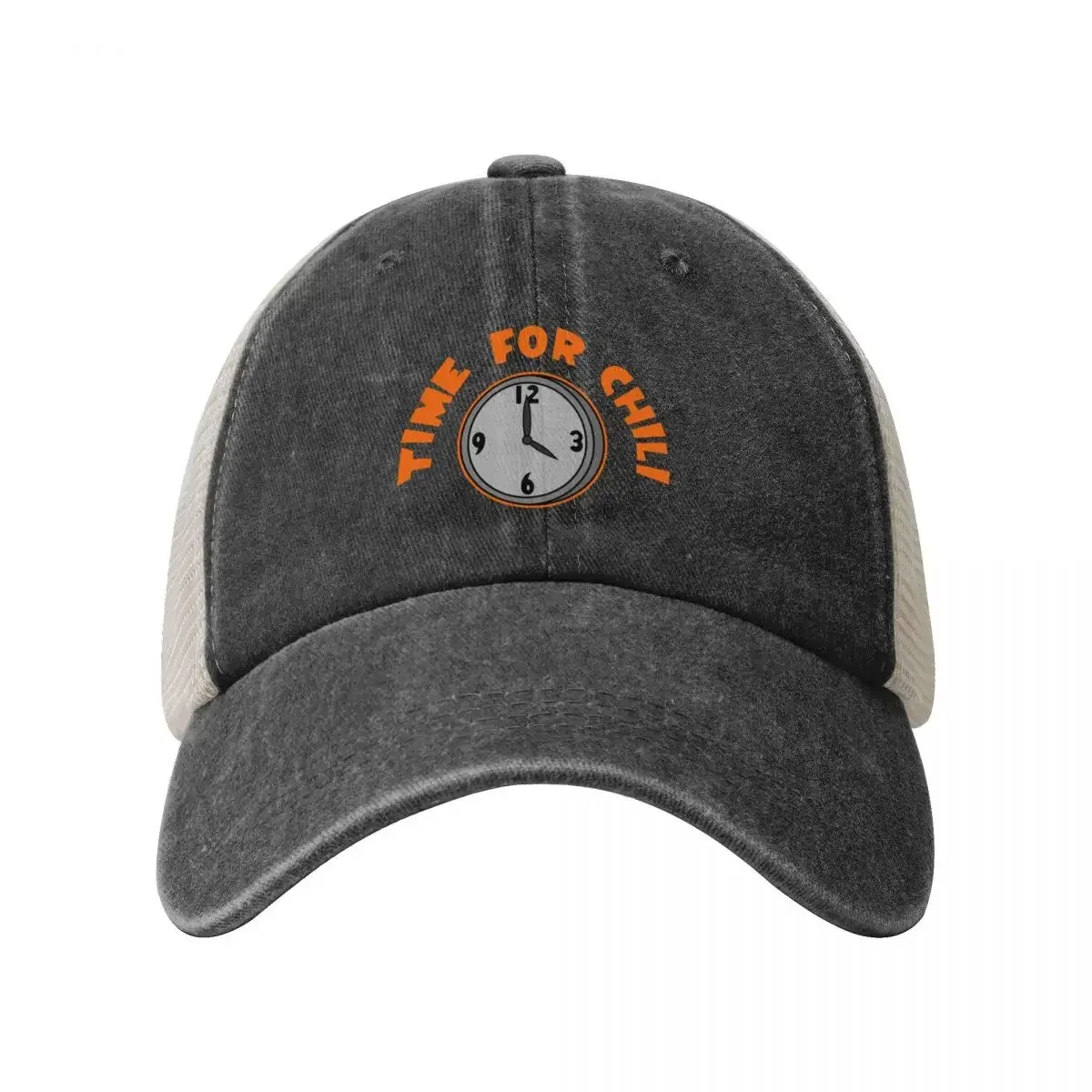 Time for Chili (Orange) [Roufxis-Rb] Cowboy Mesh Baseball Cap |-F-| Women's Hats Men's