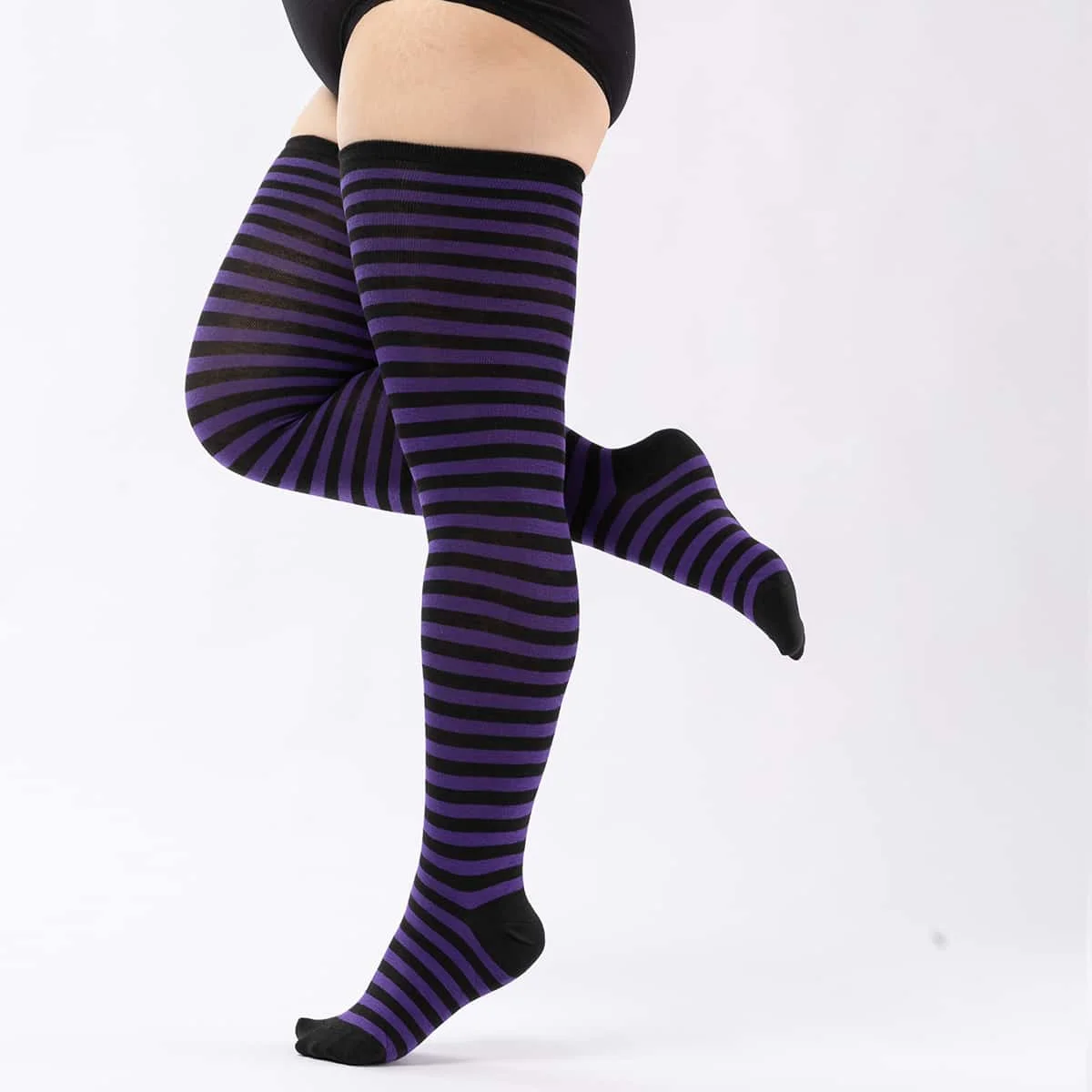 

Plus Size Knee Thigh High Socks leg wear Women Slimming Long Tube Elastic Stockings Socks Shaping Stocking for Curvy Woman XXXXL