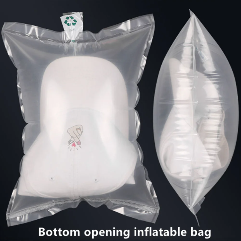 Bottom Opened Inflated Bag 20pcs Inflatable Air Buffer Plastic Packaging Pouches, Shipping Cushioning Anti-Pressure Filling Pack