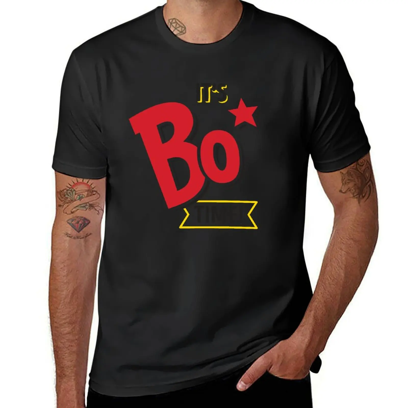 It's Bo Time! - Bojangles (Black Text) T-Shirt customizeds sublime blacks fruit of the loom mens t shirts