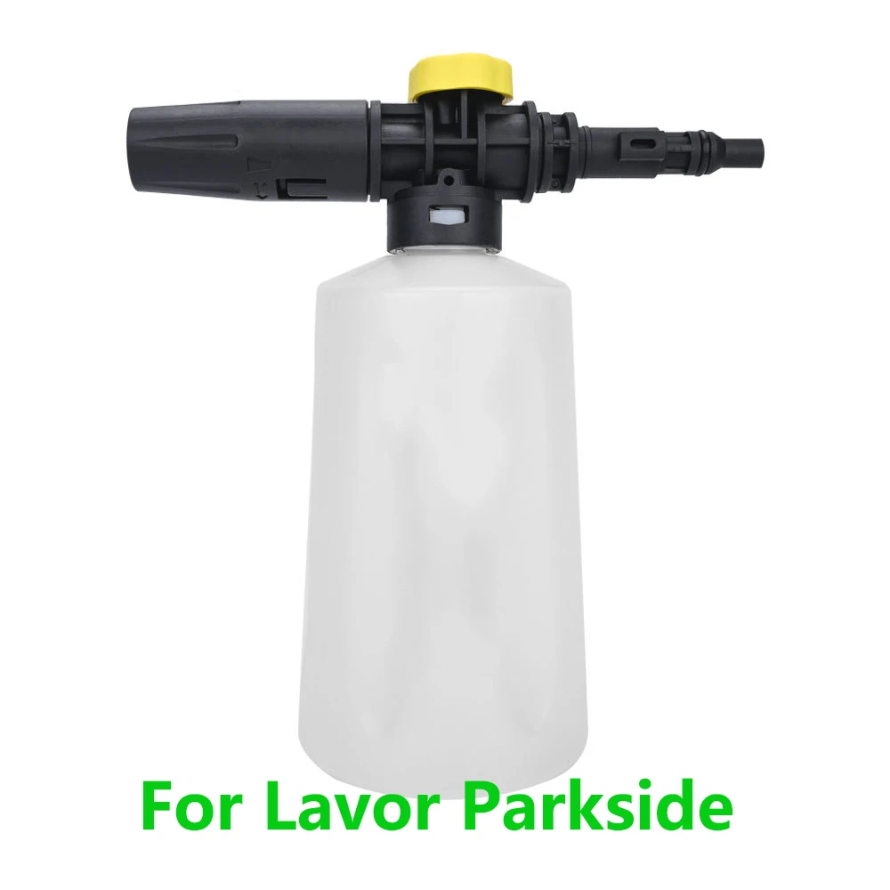 750ML Snow Foam Lance For Lavor Parkside Sterwin Fireman Car Pressure Washers Soap Foam Generator With Adjustable Sprayer Nozzle