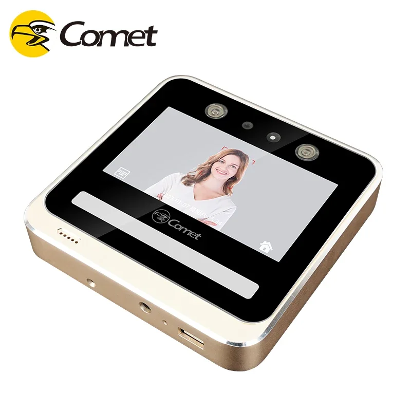 5 Inch Touchscreen Dynamic Face Recognition Time Attendance Machine For Employees