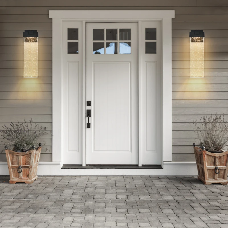 فقاعة فقاعة كريستال كريستال تصميم تركيب الطاقة مواد الإضاءة في الهواء الطلق مناسبة 18 (ح) 1 حزمة 12 واط الحديثة في الهواء الطلق وول