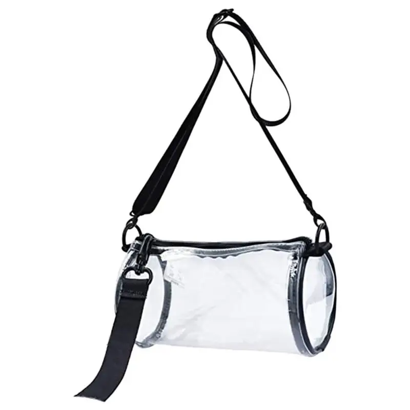 Clear Purses For Women Stylish Transparent Concert PVC Purses For Girls Small Shoulder Bag For Travel Picnics Sports Events