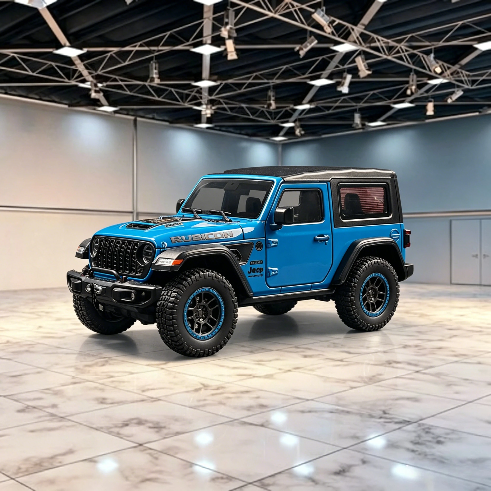 1:18 Wrangler Rubicon Hardtop Off Road SUV Alloy Metal Diecast Model Car Home Decoration & Collectibles Hobby Gifts