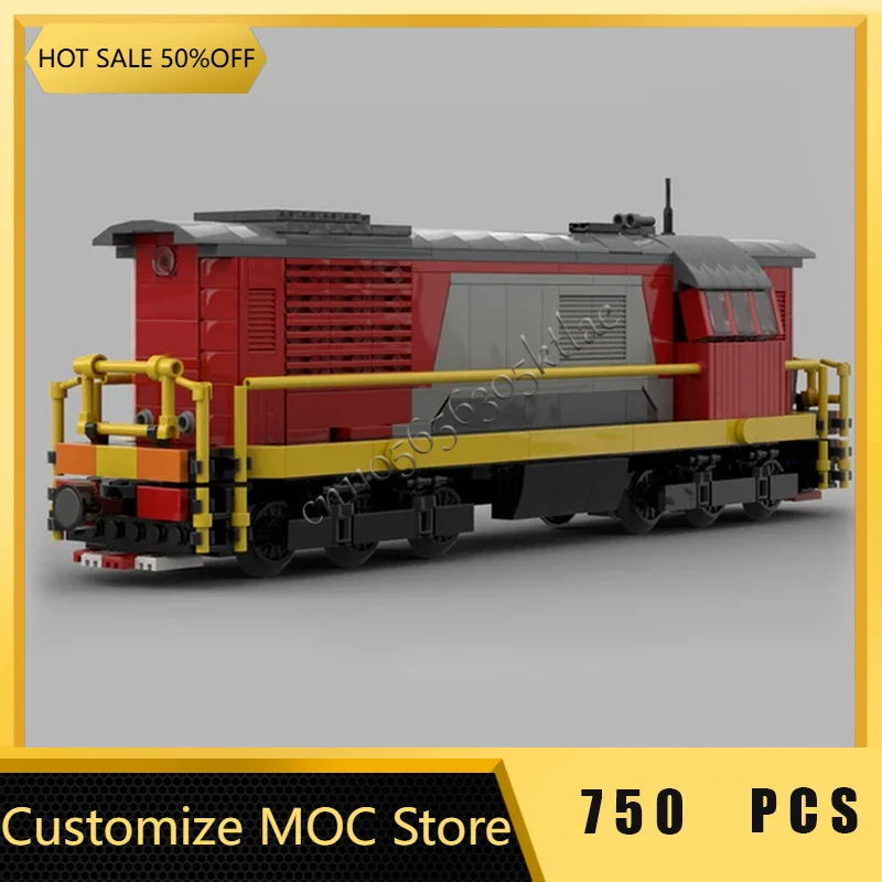 

750 шт. Лидер продаж MOC дизельный локомотив модель модульные DIY строительные блоки детская сборка дисплей игрушки фестиваль подарки-сюрпризы
