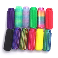 1/8PCS 3D Printed Spiky Grippie Stim Keychain Fidget Toys Little Ouchies Spiky Sensory Toys Stress Relief Pain Stim Fidget Toys 4