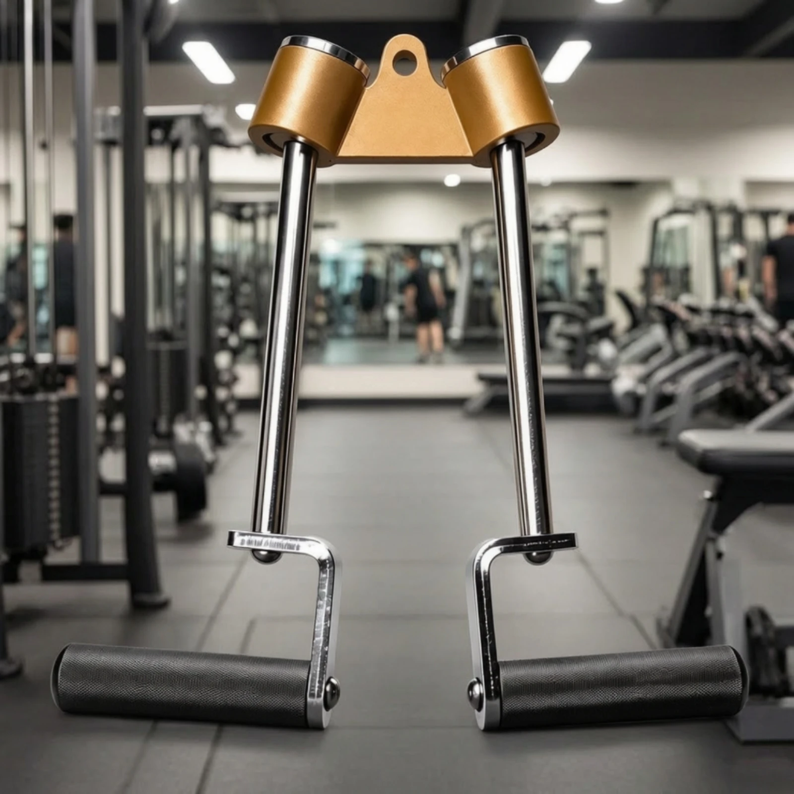 Rotating Fitness Handle Smooth Rotation Cable Machine Attachment Pull down Handle with Swivel Joint Revolving for Bodybuilders