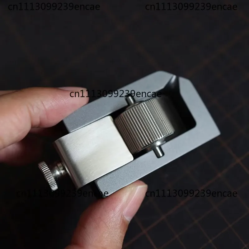 Leather Edge  Box Handmade Leather Craft Tool 10MLStorage with Recycle Groove Gear Type Roller Adjustable Thickness