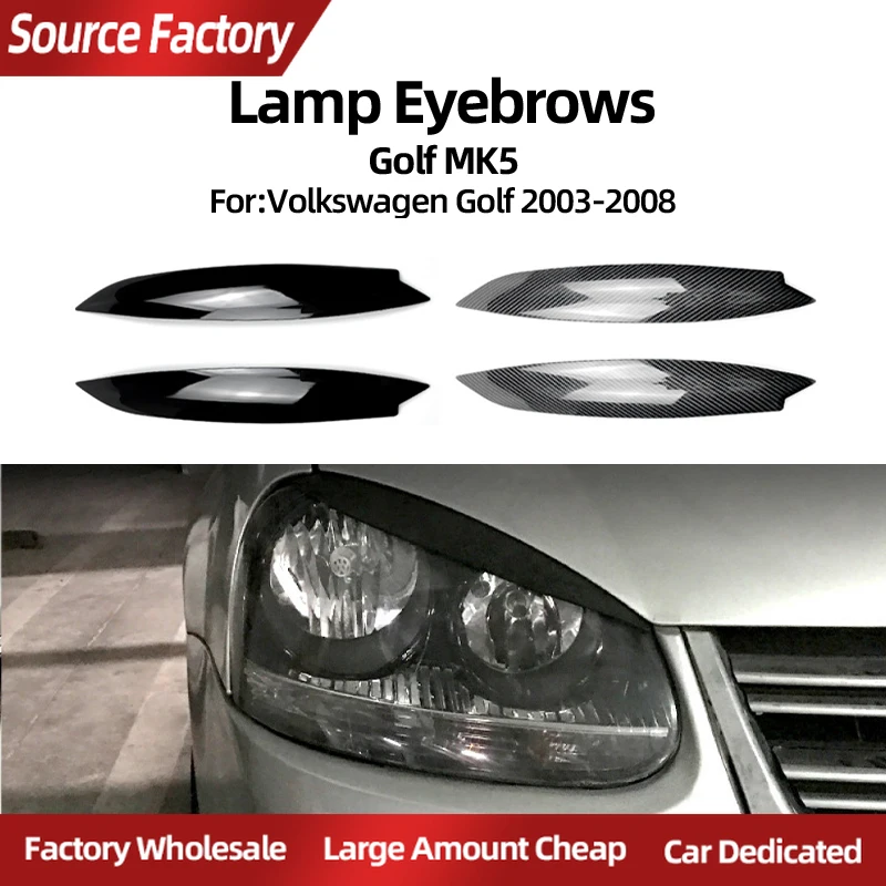 

Спойлеры с крыльями автомобиля для Volkswagen Golf MK5 2003-2008, модель с отделкой передней фары и аксессуарами для внешней модификации