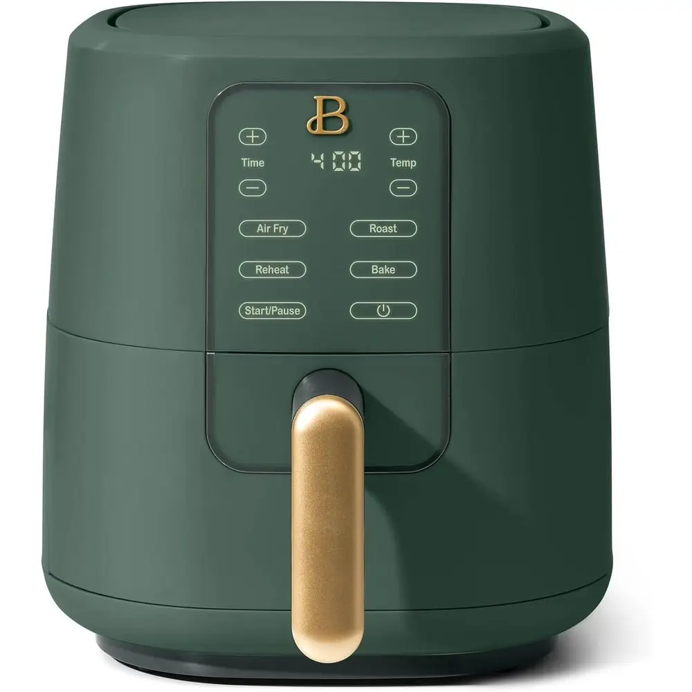 

Compact 3-Quart Digital Air Fryer with Touchscreen Display, 4 Pre-set Functions, Adjustable Temp 170°-400°, Ceramic Coated Baske