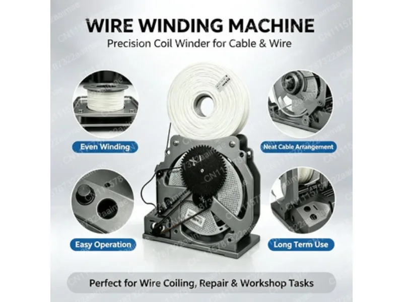 Filament Spool Winder Auto Rewinding Tool 4kg Holder Organizer for 3D Printer Filament Management