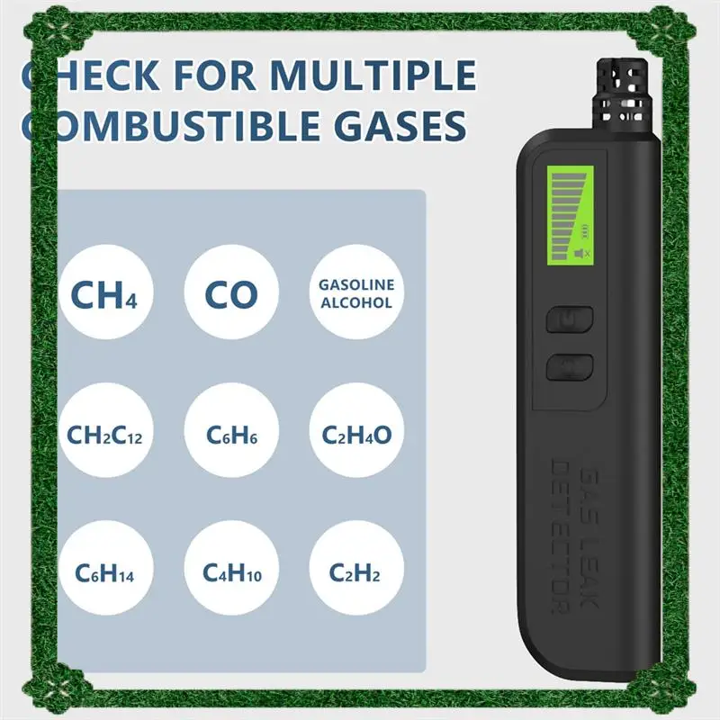 24-Hour Delivery Mini Handheld Gas Leak Detector Natural Gas Detector Combustible Gas Detector With Audible Alarm Gas Sniffer Te