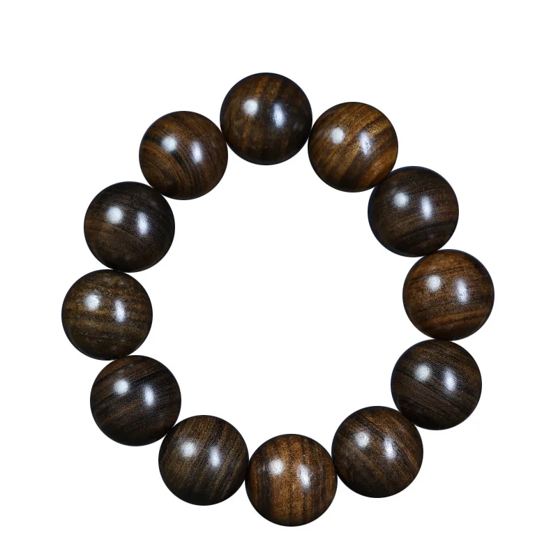 

2026 Agarwood Old Material Single Loop 2.0 Bracelet 108 Beads Wooden Prayer Beads for Men Gifts