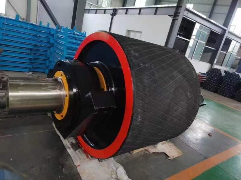 Stainless steel long-hole slag removal roller, conveying polyurethane roller, glued