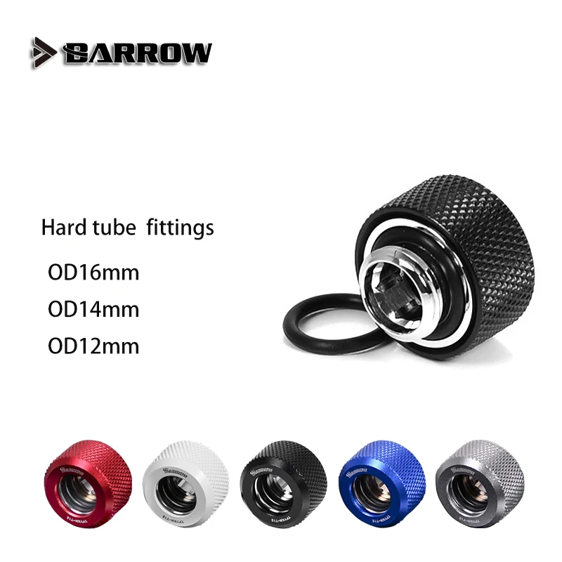 

Barrow TFTKN-T Series,Hard Tube Fitting,G1/4" Choice Water Cooling Adapters Suitable for OD12mm/OD14mm/OD16mm Hard Tube