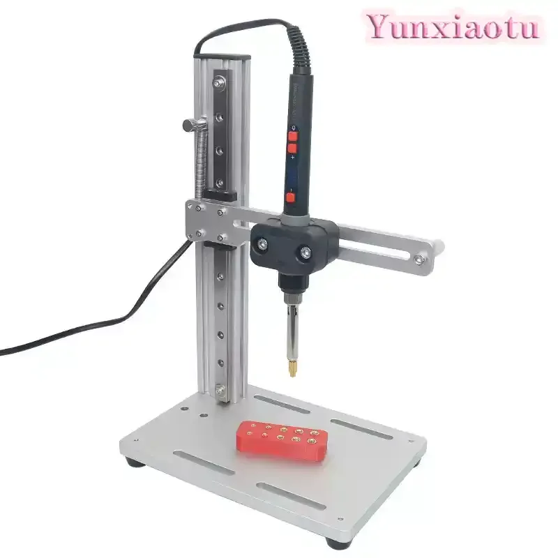 Manual hot melt nut implantation machine 3D printing plastic Tuba stud copper nut hot pressing hot iron shelf