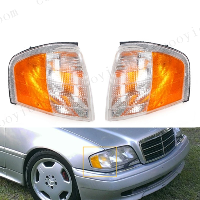 Turn Signal Lamps indicator Mirror Corner Lights For Mercedes Benz C Class W202 1994-2000 2028261143 2028261243 headlight
