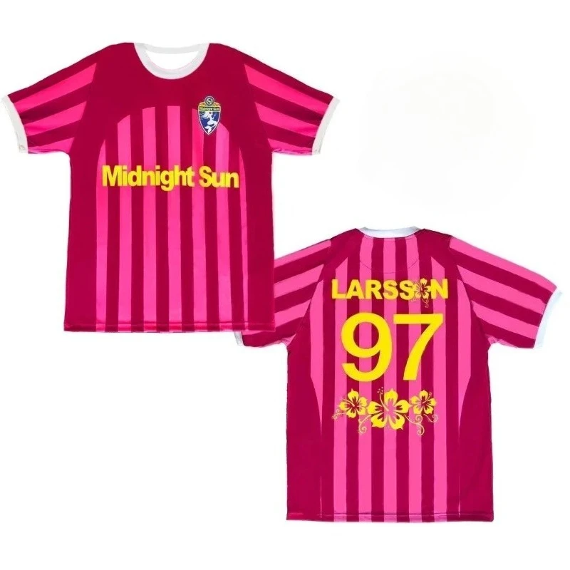 Camiseta de Fútbol 3D Zara Larsson Midnight Sun 2026 para Mujer, Transpirable, Estilo Casual, Manga Corta, para Fans