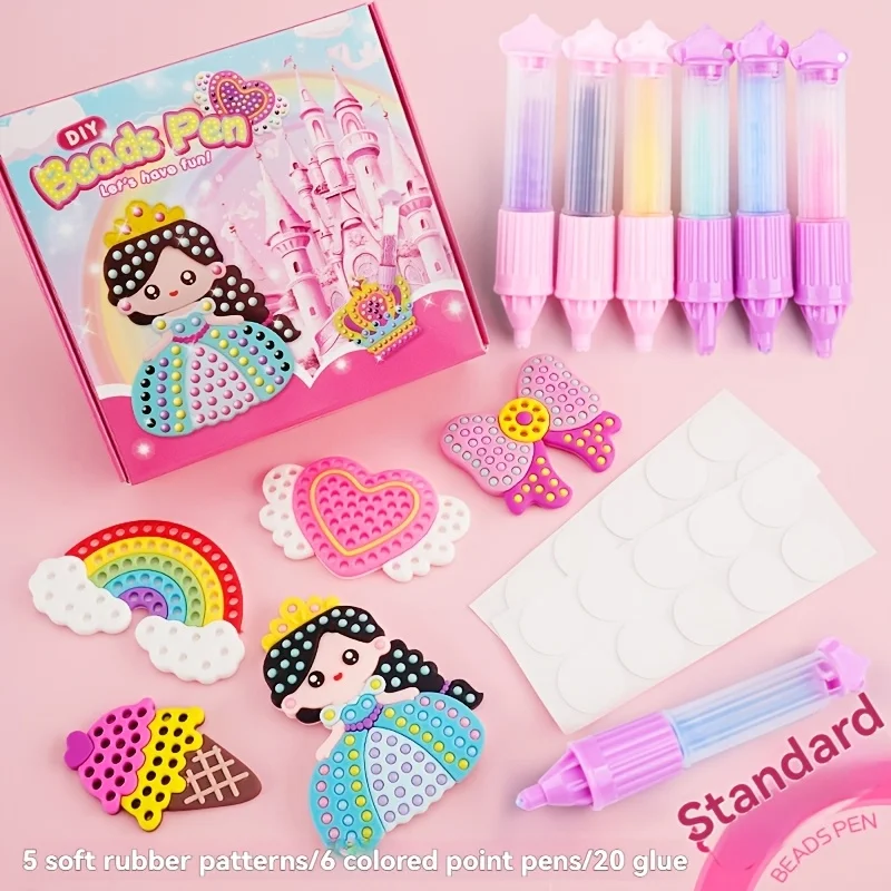 kit-de-artesanato-com-micangas-diy-para-criancas-conjunto-de-arte-com-padroes-de-princesa-e-arco-Iris