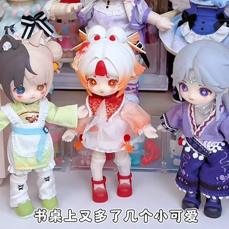 Nagi xiaoyao você série caixa cega kawaii nagi v4 caixa misteriosa kawaii mjd figura de ação móvel saco surpresa coleção brinquedos presentes