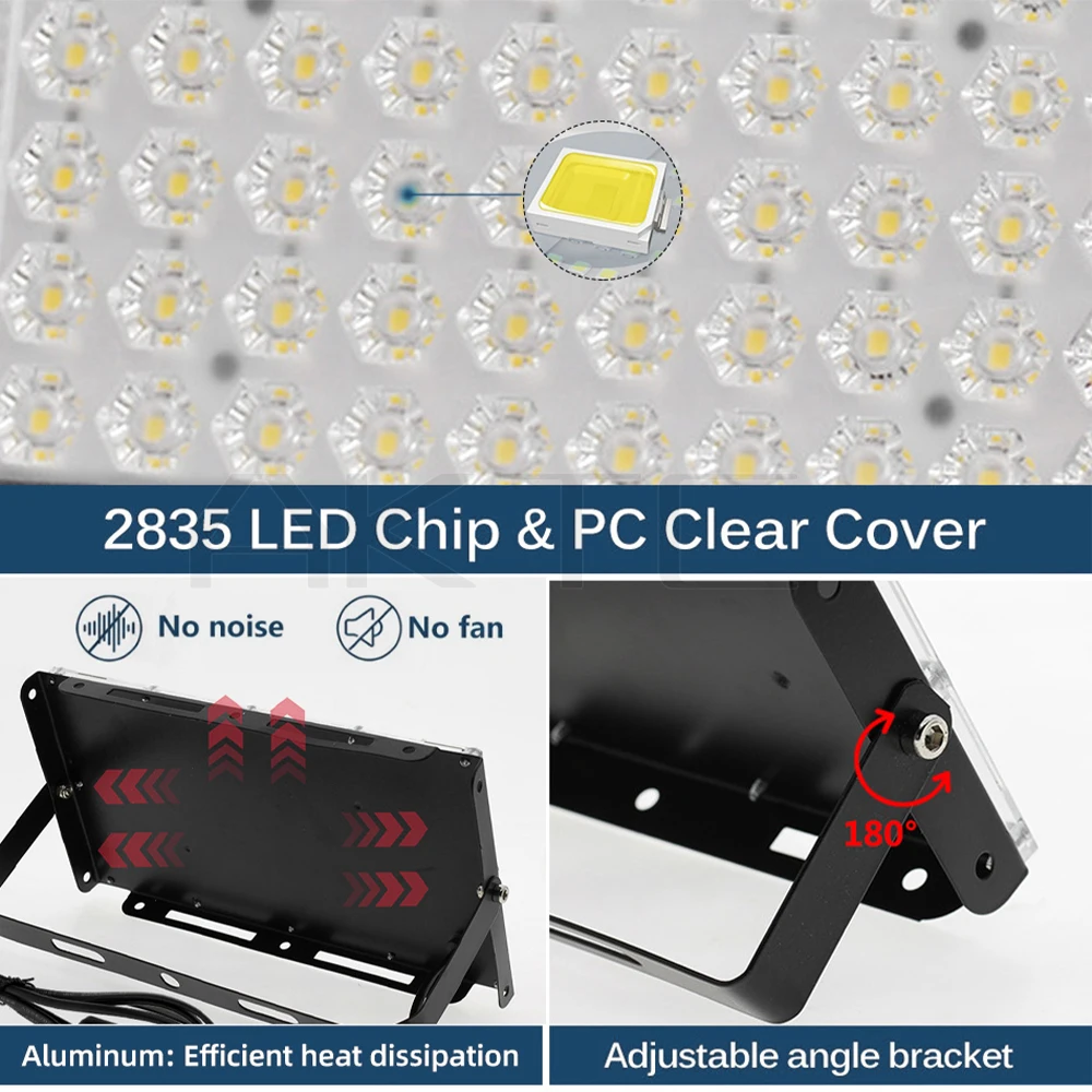 12 فولت تيار مستمر 50 واط LED كشاف ضوء خارجي الأضواء 3000 كيلو 6000 كيلو دافئ أبيض DC12V ضوء أمان محمول للتوصيل مع البطارية #5