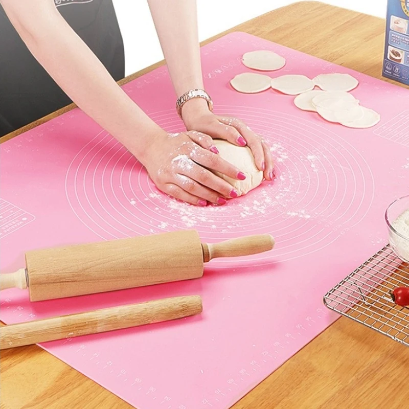 

70*70cm Silicone Baking Mats Pizza Dough Mat Cookie Cake Baking Mat Non-stick Rolling Mats Pastry Accessories Bakeware Table Mat