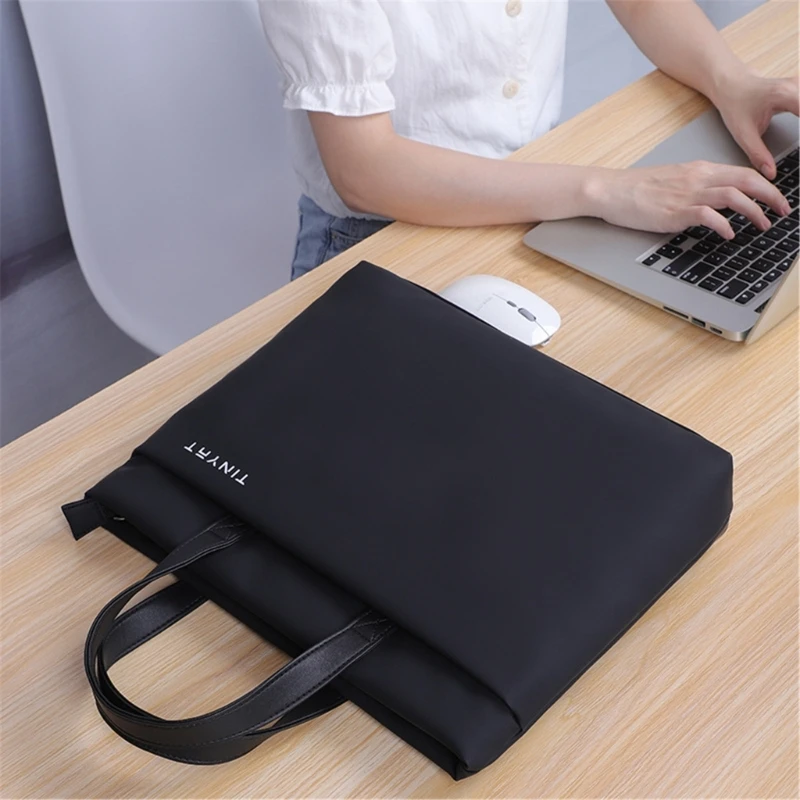 Notebook Handbag for 14inch Computer Bag Waterproof Briefcase Bag Laptop Bag with Detachable Shoulder Strap