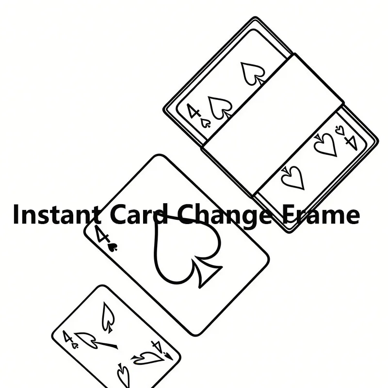 

Visual Instant Card Change Frame Vanish & Transformation Utility Gimmick for Close Up Magic