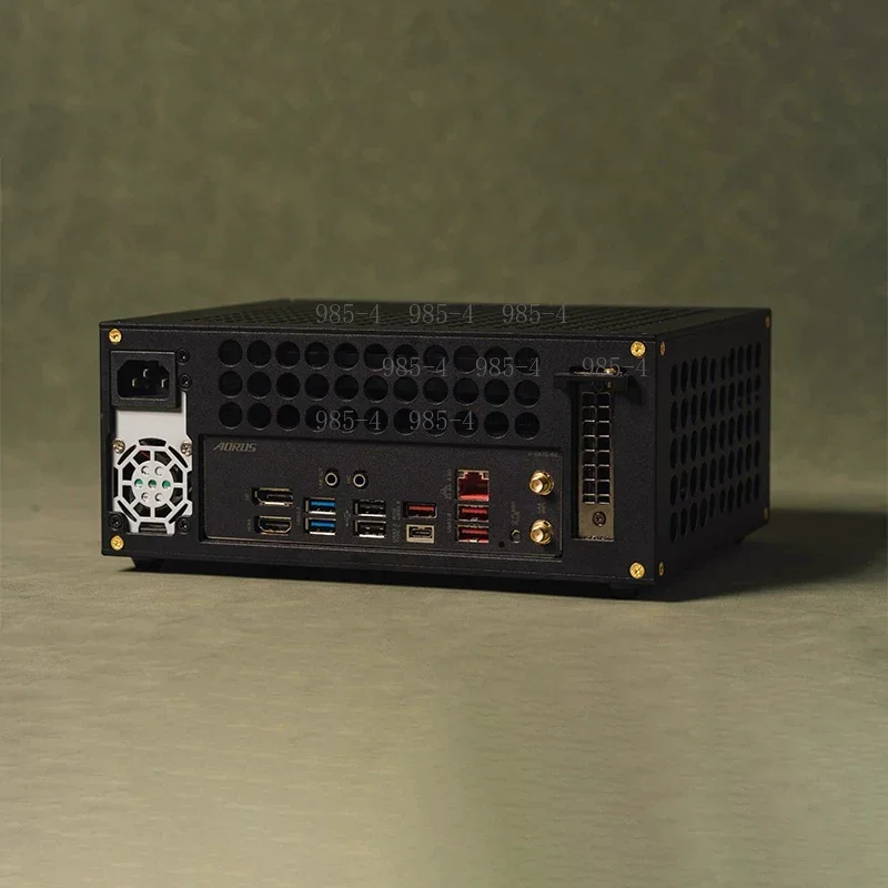 BUG-B1-V2 Compact Aluminum Case, Half-Height Knife Card, FLEX 1U Power Supply, Custom for Soft Router
