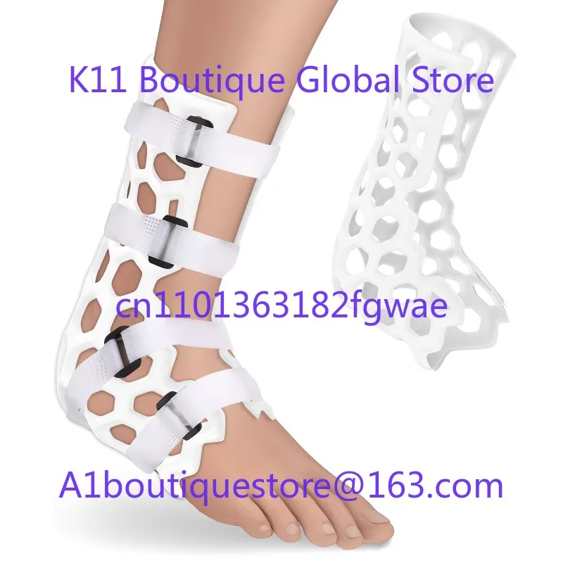 External fixed adjustable ankle foot walker with airbag