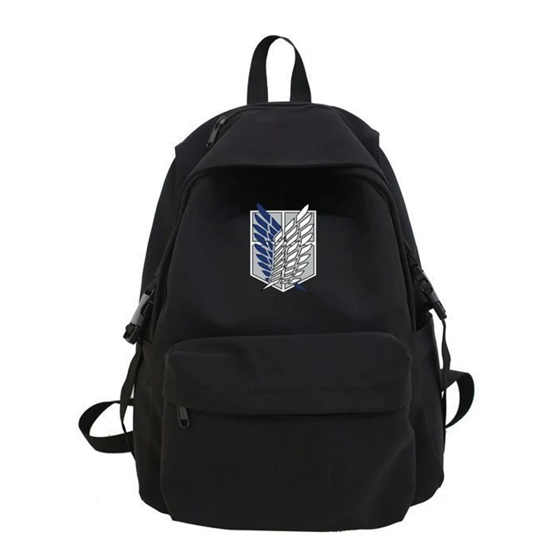 29×40×15cm Black Blue Green Grey Yellow, Attack On Titan, Shingeki no kyojin, Kids Teens School Bags, Anime Backpacks Girls Boys