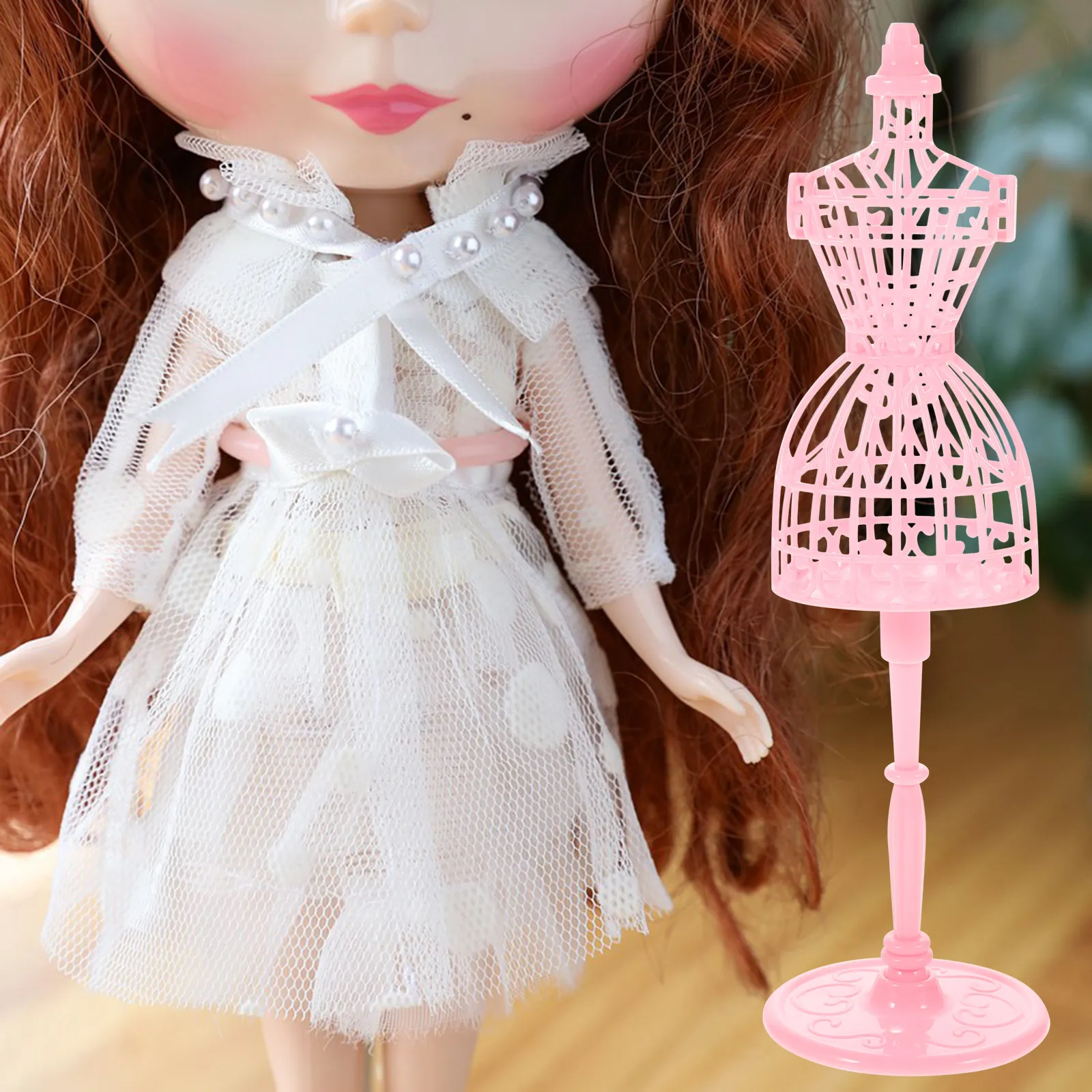 

Набор из 6 миниатюрных манекенов-стойок для демонстрации одежды, маленькие подставки для платьев, аксессуары, женские манекены