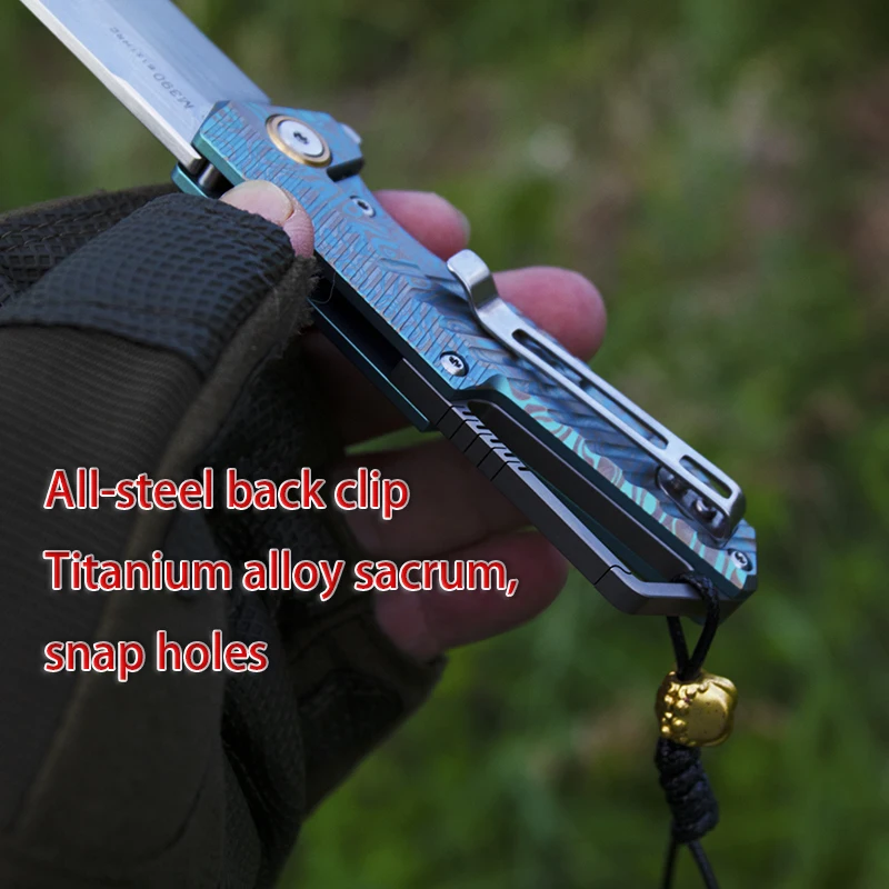 Тактический складной нож EDC, австрийская сталь M390, CT4, титановый карманный инструмент для выживания в кемпинге, коллекционный складной нож премиум-класса