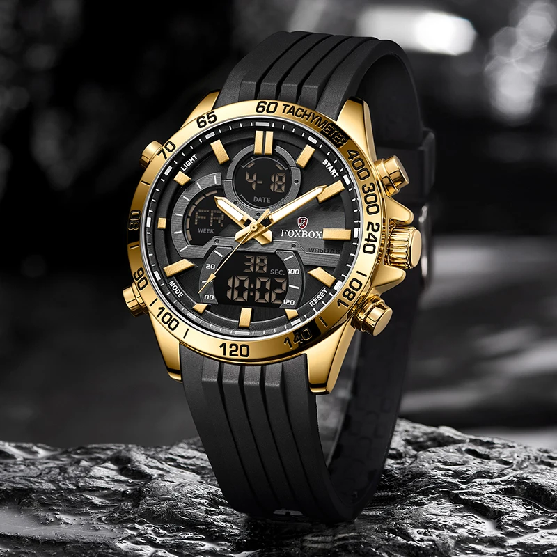 New LIGE Fashion Military Watches for Men Luxury Original Sports Chronograph Watch ​Waterproof Quartz WristWatch Montre Homme