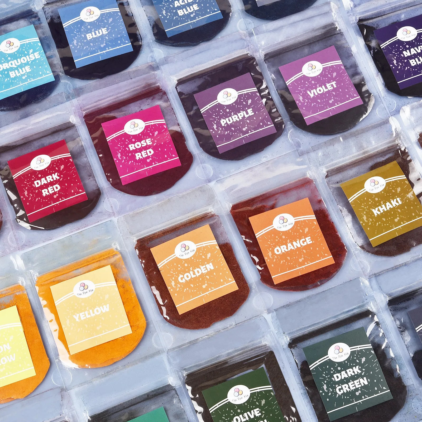24 colores 10g tinte de tela en polvo DIY tinte de corbata cambio de Color tinte de cocina gratis para bolsa de tela ropa traje tinte tela decoración nuevo