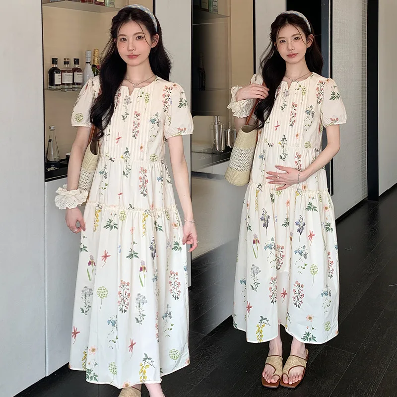 FL Ruffled Knitted Mini Dresses For Women High Waist Summer 2026 New Short Sleeve Dress Bodycon Female Retro Elegant Dress