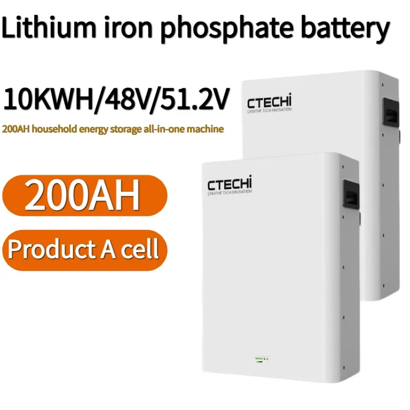 

Household energy storage 48v50Ah 100ah 200ah power supply Wall battery 10kwh lithium iron phosphate battery