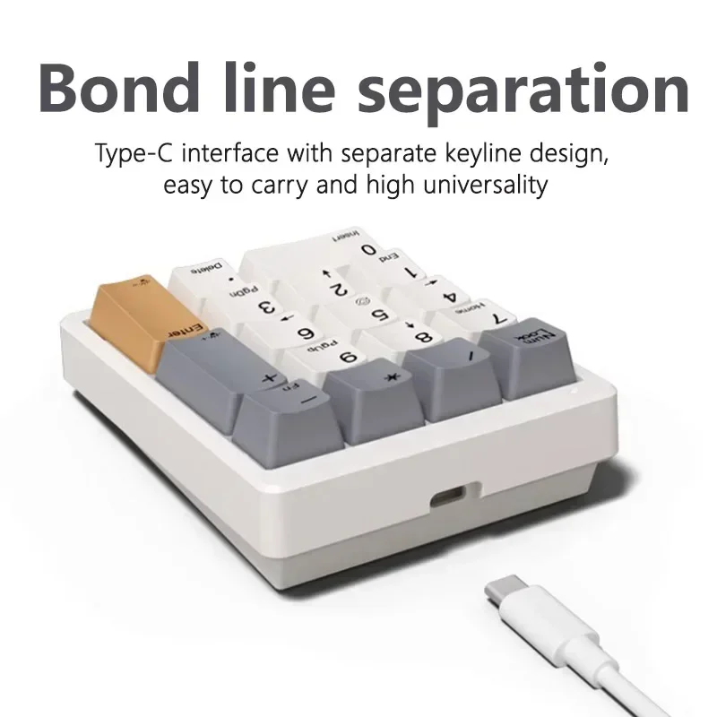 17 Keys Mini Keyboard Type C Wired Number Pad Mechanical Numeric Keypad Photoshop Accounting Numpad Gaming Programming Keypads