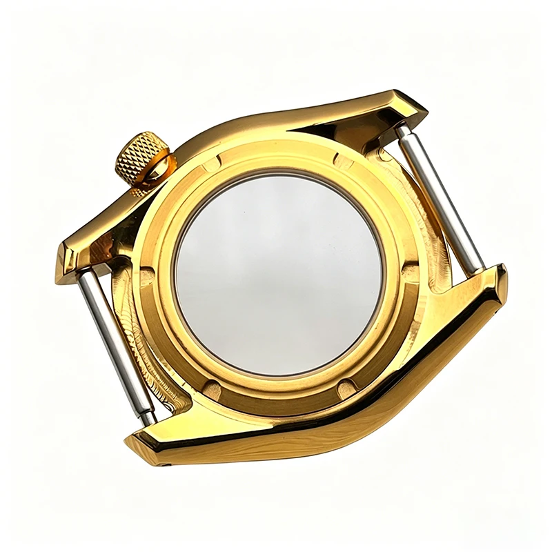 42mm SPB185 Watch Case Golden Watch Cases Steel Bezel Insert Fits Seiko NH35 NH36 Movement Men Watch Repair Parts Case