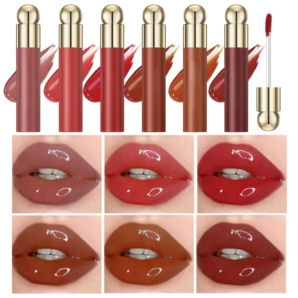 Water Light Jelly Lip Gloss Shiny Mirror Moisturizing Liquid Lipstick Glitter Lip Gloss Lip Oil Glass Lip Stain