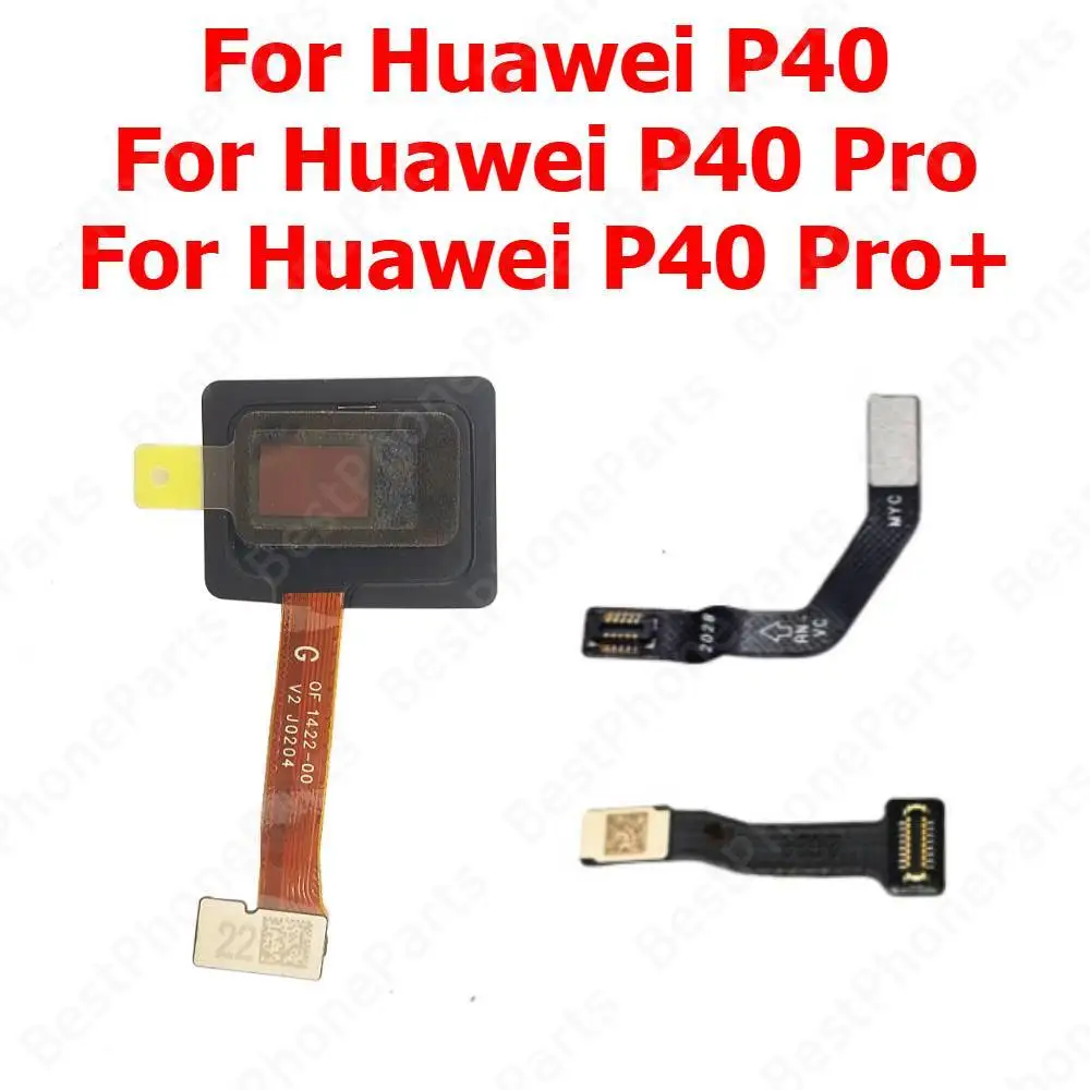 Fingerprint Sensor Flex Cable For Huawei P40 Pro Plus P40 Pro+ Finger Print Scanner Home Button Mobile Phone Replacement Parts